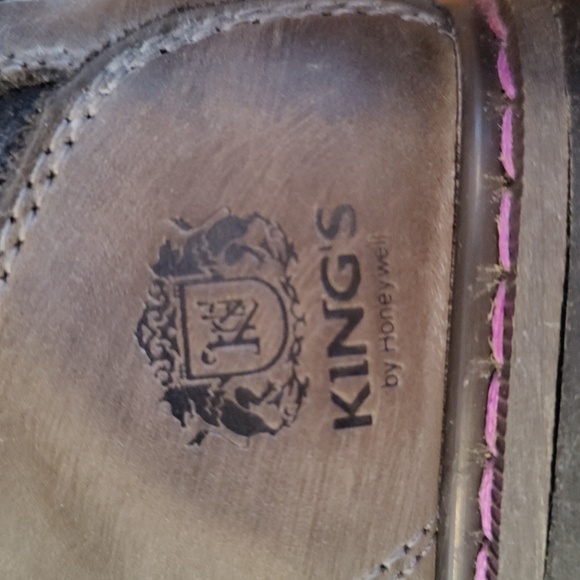 King's 6" Leather Steel Toe Brown With Pink Accents Size 8 By Honeywell - Picture 9 of 12